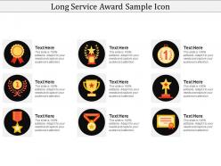 Long service award sample icon