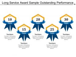 Long service award sample outstanding performance