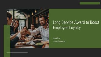 Long Service Award To Boost Employee Loyalty PPT Template AT