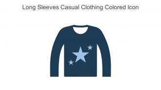 Long Sleeves Casual Clothing Colored Icon In Powerpoint Pptx Png And Editable Eps Format