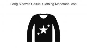 Long Sleeves Casual Clothing Monotone Icon In Powerpoint Pptx Png And Editable Eps Format