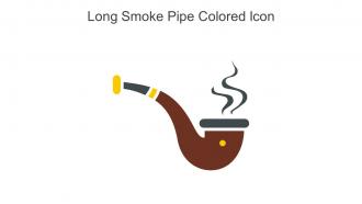 Long Smoke Pipe Colored Icon In Powerpoint Pptx Png And Editable Eps Format