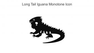 Long Tail Iguana Monotone Icon In Powerpoint Pptx Png And Editable Eps Format