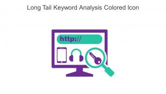 Long Tail Keyword Analysis Colored Icon In Powerpoint Pptx Png And Editable Eps Format