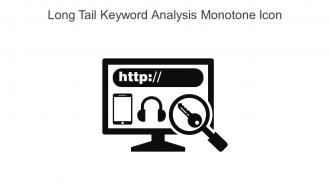Long Tail Keyword Analysis Monotone Icon In Powerpoint Pptx Png And Editable Eps Format