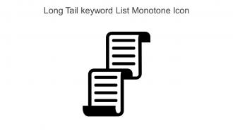 Long Tail Keyword List Monotone Icon In Powerpoint Pptx Png And Editable Eps Format