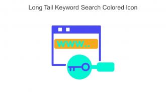 Long Tail Keyword Search Colored Icon In Powerpoint Pptx Png And Editable Eps Format
