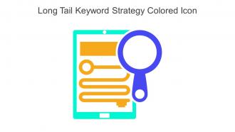 Long Tail Keyword Strategy Colored Icon In Powerpoint Pptx Png And Editable Eps Format