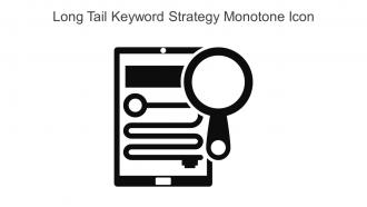 Long Tail Keyword Strategy Monotone Icon In Powerpoint Pptx Png And Editable Eps Format