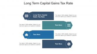Long term capital gains tax rate ppt powerpoint presentation pictures samples cpb