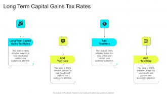 Long Term Capital Gains Tax Rates In Powerpoint And Google Slides Cpb