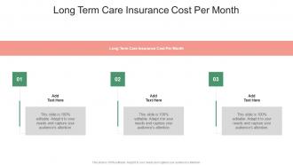 Long Term Care Insurance Cost Per Month In Powerpoint And Google Slides Cpb