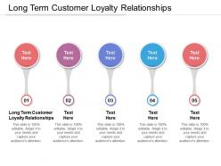 Long term customer loyalty relationships ppt powerpoint professional cpb