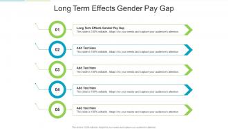 Long Term Effects Gender Pay Gap In Powerpoint And Google Slides Cpb