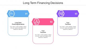 Long Term Financing Decisions Ppt Powerpoint Presentation Pictures Diagrams Cpb