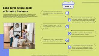 Long Term Future Goals Of Laundry Business Laundry Company Overview