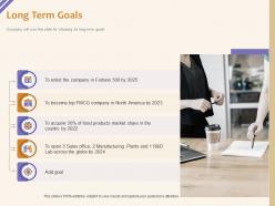 Long term goals food products ppt powerpoint presentation show graphics