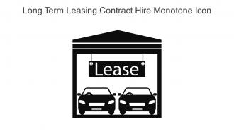 Long Term Leasing Contract Hire Monotone Icon In Powerpoint Pptx Png And Editable Eps Format