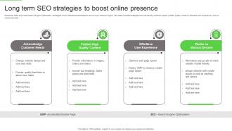 Long Term SEO Strategies To Boost Online Presence