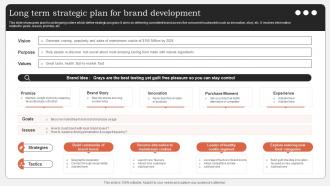 Long Term Strategic Plan For Brand Development