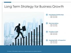 Long term strategy for business growth