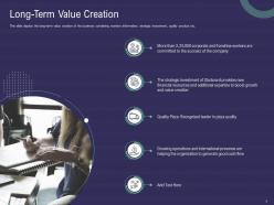 Long term value creation ppt powerpoint presentation ideas infographics