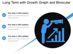Long term with growth graph and binocular