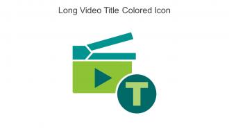 Long Video Title Colored Icon In Powerpoint Pptx Png And Editable Eps Format