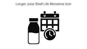 Longer Juice Shelf Life Monotone Icon In Powerpoint Pptx Png And Editable Eps Format