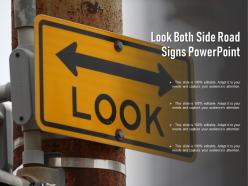 Look both side road signs powerpoint