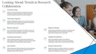Looking Ahead Trends In Research Collaboration Interdisciplinary Collaboration PPT Presentation ST AI SS