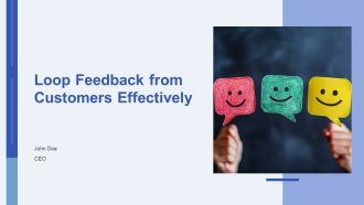 Loop Feedback From Customers Effectively PPT Template AT