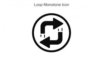 Loop Monotone Icon In Powerpoint Pptx Png And Editable Eps Format