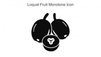 Loquat Fruit Monotone Icon In Powerpoint Pptx Png And Editable Eps Format