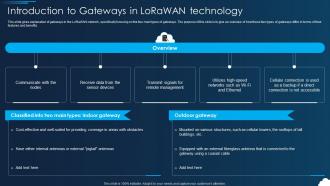 Lorawan Introduction To Gateways In Lorawan Technology