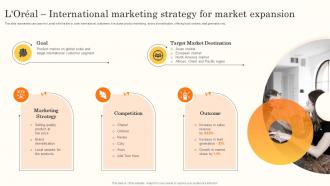 LOreal International Marketing Strategy For Market Brand Promotion Through International MKT SS V