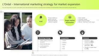 Loreal International Marketing Strategy For Market Expansion Guide For International Marketing Management