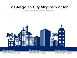 Los angeles city skyline vector powerpoint presentation ppt template