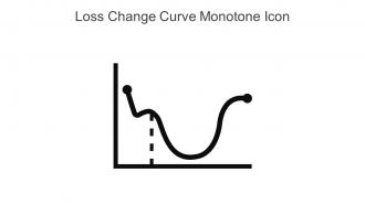 Loss Change Curve Monotone Icon In Powerpoint Pptx Png And Editable Eps Format