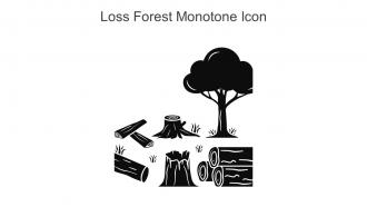 Loss Forest Monotone Icon In Powerpoint Pptx Png And Editable Eps Format