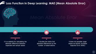 Loss Functions In Deep Learning Training Ppt PPT Slide