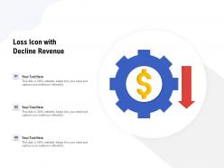 Loss Icon With Decline Revenue