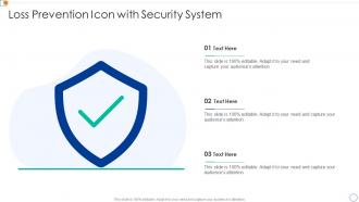 Loss Prevention Icon With Security System