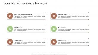 Loss Ratio Insurance Formula In Powerpoint And Google Slides Cpb