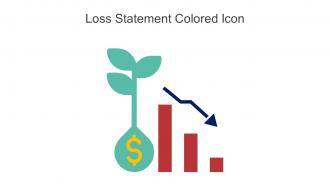 Loss Statement Colored Icon In Powerpoint Pptx Png And Editable Eps Format