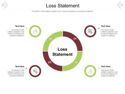 Loss statement ppt powerpoint presentation model backgrounds cpb