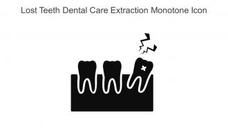 Lost Teeth Dental Care Extraction Monotone Icon In Powerpoint Pptx Png And Editable Eps Format