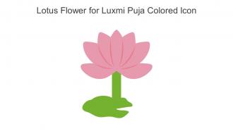 Lotus Flower For Luxmi Puja Colored Icon In Powerpoint Pptx Png And Editable Eps Format
