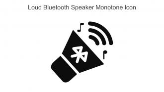 Loud Bluetooth Speaker Monotone Icon In Powerpoint Pptx Png And Editable Eps Format