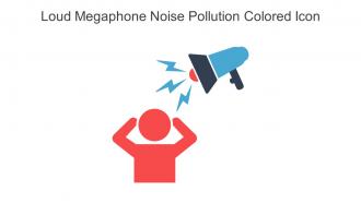 Loud Megaphone Noise Pollution Colored Icon In Powerpoint Pptx Png And Editable Eps Format